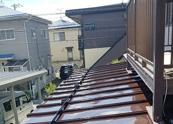 雪止め設置 ネットやアングルなどの後付け工事にも対応 須坂市外壁 屋根塗装専門店しろくまペイント